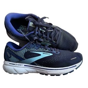 Brooks Ghost 14 Running Shoes Womens Size 10 Sneakers blue Walking